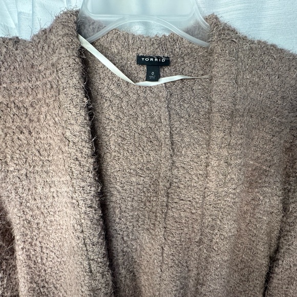 Torrid women’s long cardigan taupe-Zise 0 - Picture 10 of 16
